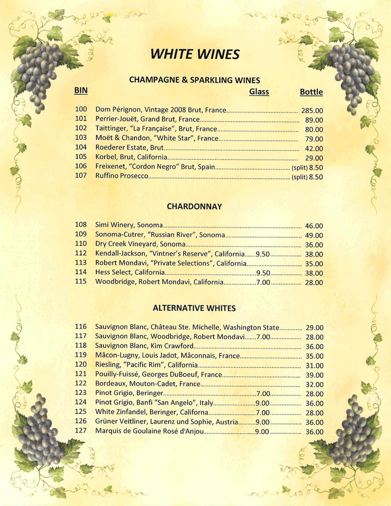 russian wine list